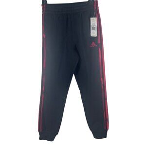 Adidas‎ Jogger Pants Boys Size Medium Black & Red New With Tags